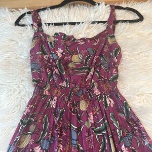 Tamga Designs Floral Purples seashell maxi Dress
